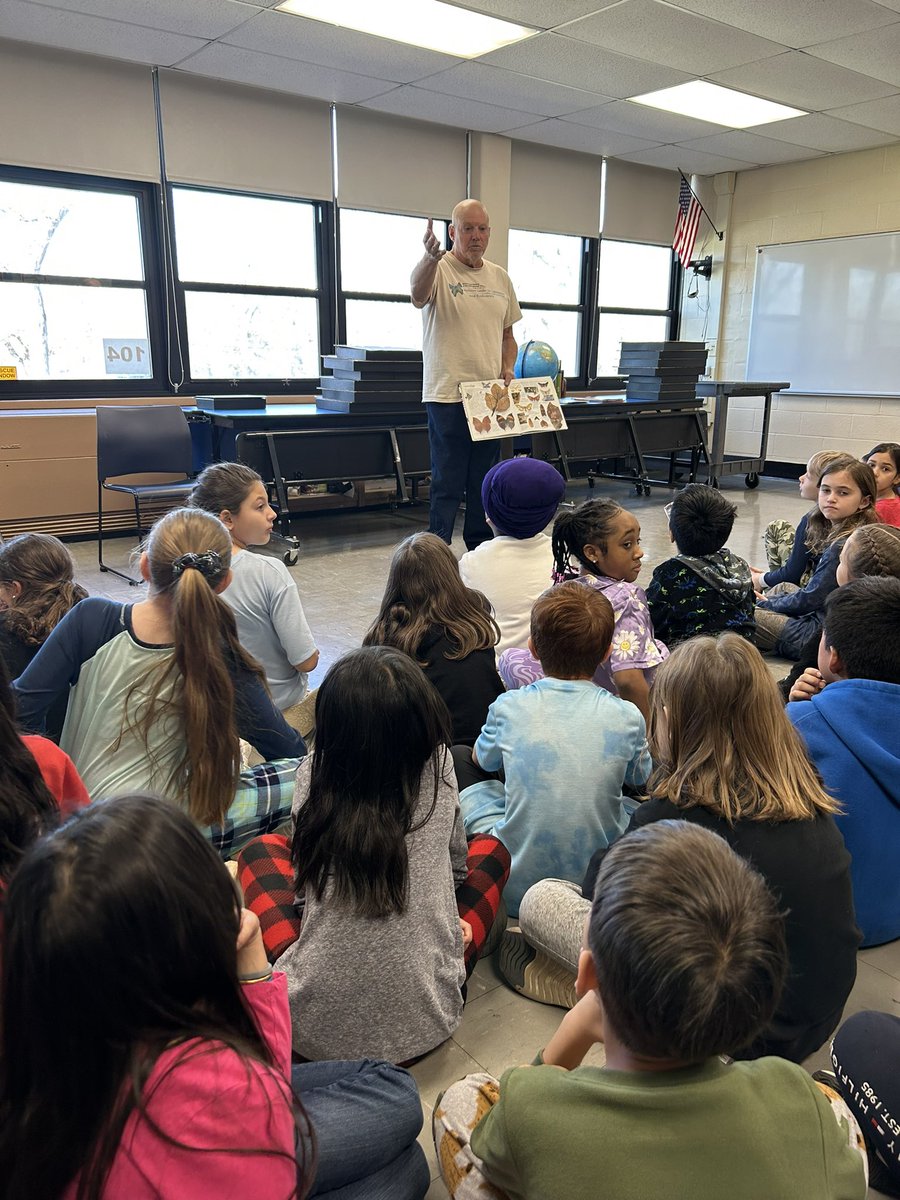 MrsBradyCCS's tweet photo. In school field trip. Introduction to butterflies with the Butterfly Man!🦋🦋 https://t.co/rukaR4pmEF