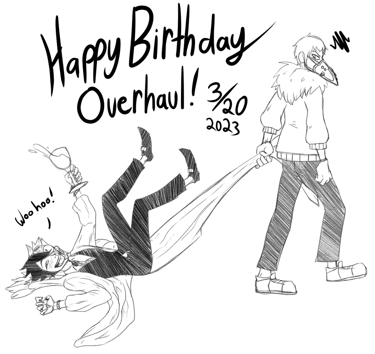 Fungalzombie's tweet photo. #治崎廻誕生祭2023
#オーバーホール誕生祭2023
#Overhaulbirthday2023
Featuring Curator drunk off his ass. https://t.co/YzHYaP5VEc
