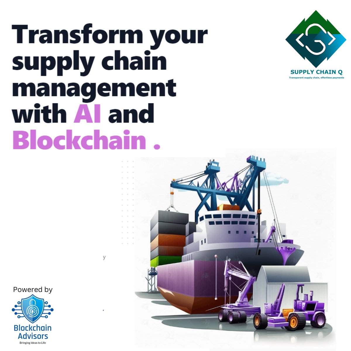 Find out more on supplychainq.com 
#ai #blockchain #technology #transform