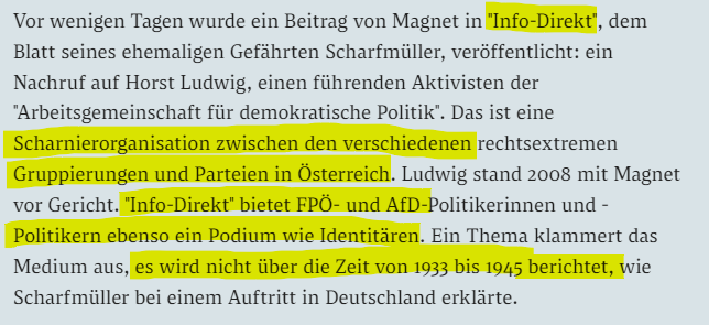 Mentalschmied's tweet photo. #Skandal! 😱
Info-DIREKT gibt Patrioten eine starke Stimme und berichtet nicht über die Zeit zwischen 1933 und 1945! 🤯
Bild: Textauszug von #Standard-Blogger Max #Sulzbacher 😘
🤓 Das denkt die #StA über die #DOEW-Expertisen: https://t.co/WWmqJvP5HI https://t.co/cyOGFN819f