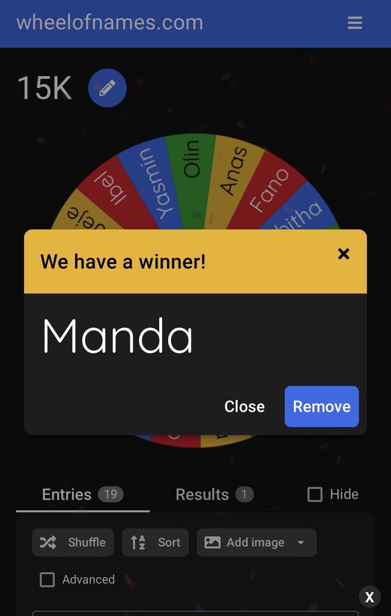 WONKAGENCY's tweet photo. Karna tweetpickernya gamau juga jadi aku spinwheel aja lah ya

Winner 🏆: @amndle 

SELAMAT MANDAA!!! ditunggu claimnya 1x24 jam di dm Widi @WIDIHlova https://t.co/hIeNDDvvRo
