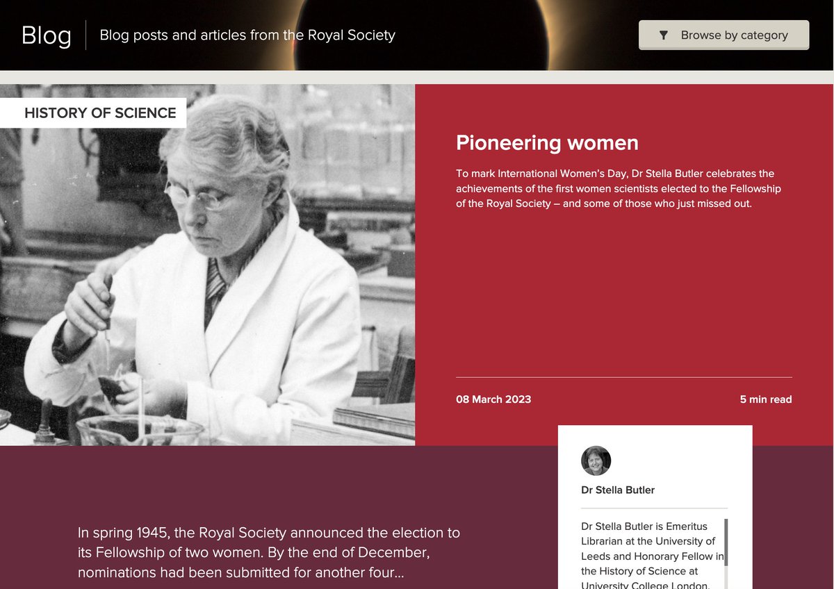 First women scientists elected FRS. Those who missed out are particularly interesting.
royalsociety.org/blog/2023/03/p…