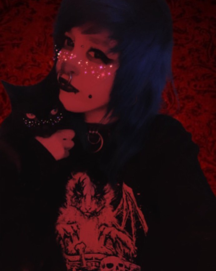 VampireFreaks's tweet photo. Isn't this pic of @xxblue_moo_moo_ghossttxx rocking our Conjuring Cat Hoodie just purrfect? π»π
#goth #gothic #gothicstyle #gothfashion #nugoth #gothstyle #conjuringcat #altfashion #alternativestyle #cat #vampirefreaks #spookycat #blackcat https://t.co/1XwtNeLfWW