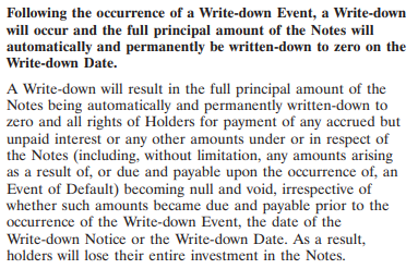 ChatShitMcGee's tweet photo. @kangaman_gus @dcinvestor Read it for you - no guarantees on AT1 bonds

https://t.co/dThff2wgUX https://t.co/TB3WW9bZKG