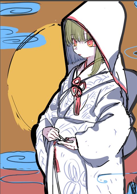 「uchikake wide sleeves」 illustration images(Latest)