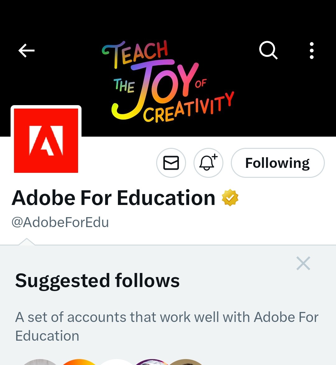 KimKral1's tweet photo. Task 1: Following @AdobeForEdu #RobinsonISD #RISDSOLLEVARE https://t.co/ccXm7itJVc