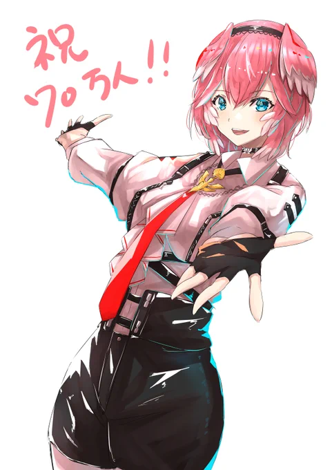 ルイ姉が70万人行ったので! #Luillust  #鷹嶺ルイ 