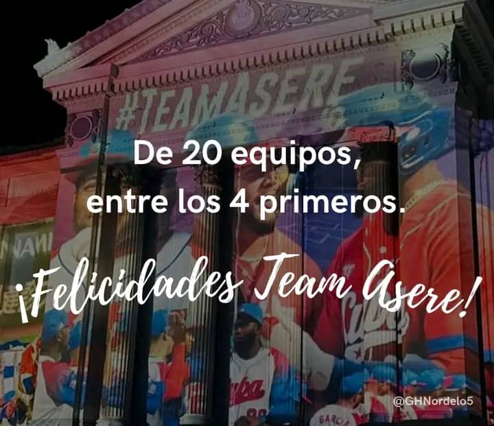 Nada que objetar. Ellos devolvieron a #Cuba el orgullo por el pasatiempo nacional. Bienvenido a la Patria el #TeamAsere @ConFilo_Cuba @ucmvccu