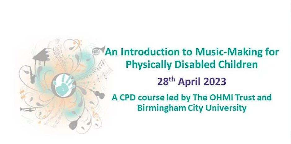 BCUHELS's tweet image. Join this course to learn how to assess the physical needs of students remotely &amp;amp; about a range of adapted instruments that allow children with physical impairments to take a full part in a all music-making class with @TheOHMITrust 👉bit.ly/3HPFhtO