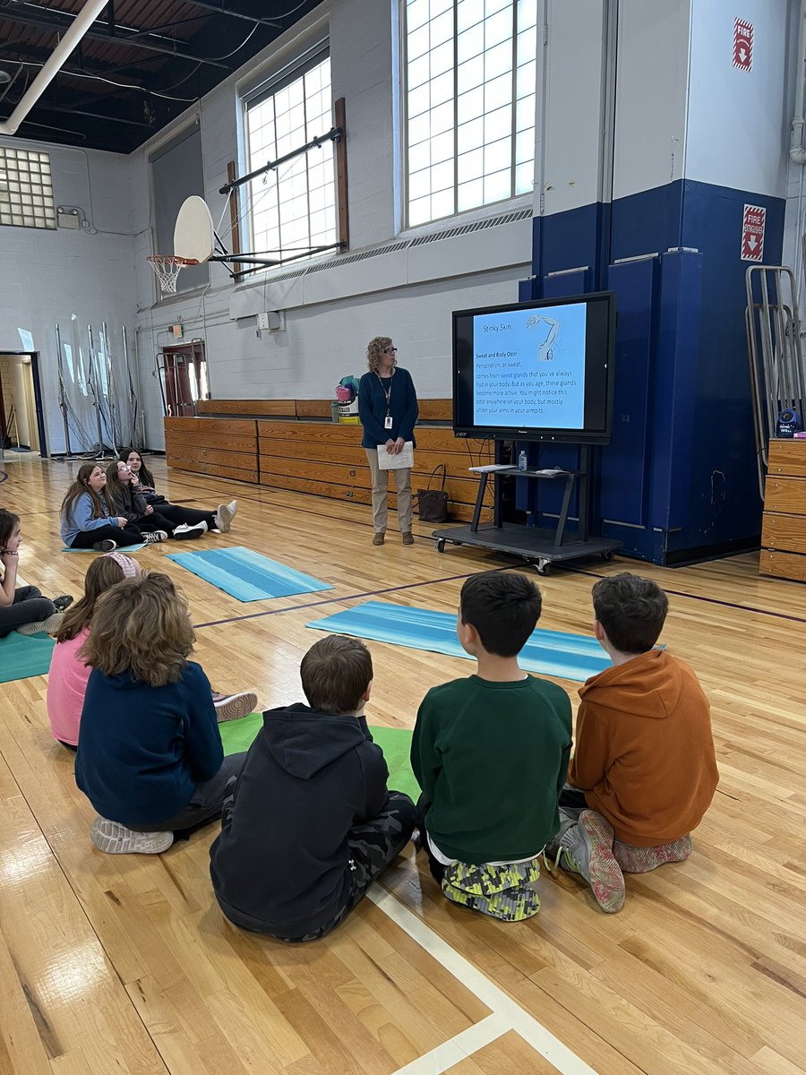 Nurse Browne discussing personal hygiene with our students! #HAYNation