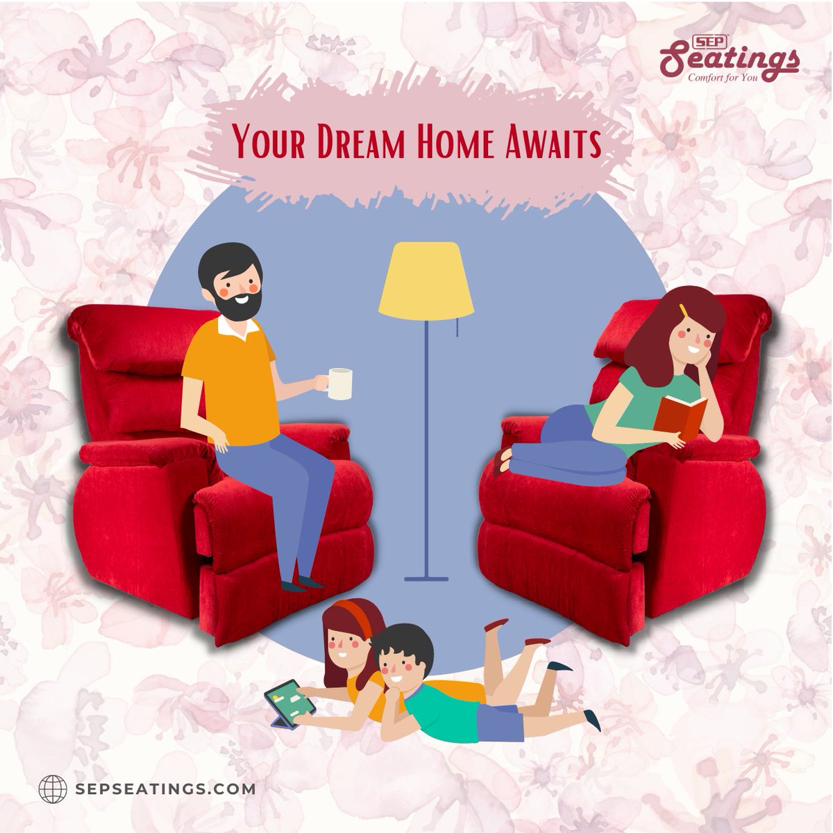 'Add a touch of luxury to your home with Sepseatings recliners - your key to happiness.'

#SepseatingsRecliners #RelaxAtHome #HappyHome #UltimateComfort #LuxuryLiving #HomeSanctuary #HappyAtHome #HomeComforts #SitBackAndRelax #HappyPlace #ReclinerLove #HomeHappiness