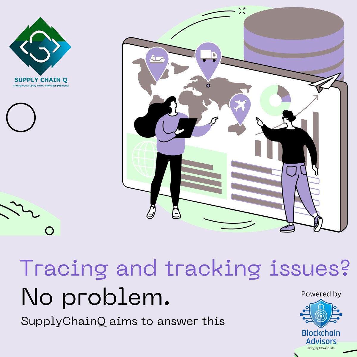 AI and blockchain can immensely boost up a business. Visit supplychainq.com for more updates. #technology #ai #business #blockchain