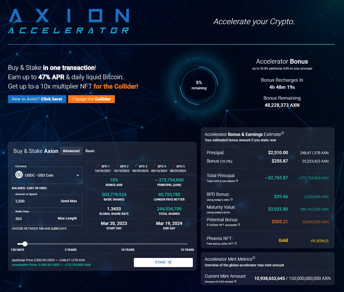 axion_network's tweet image. The Axion Accelerator is 8% away from selling out for the 7th day in a row @maticnews_com! #AxionOnFire - This is going to be an awesome week @0xPolygon - Be sure to join us today on #ThisIsNotAShill for some great connecting with the @PolygonAlliance! This Is #DeFi @PolygonDaily