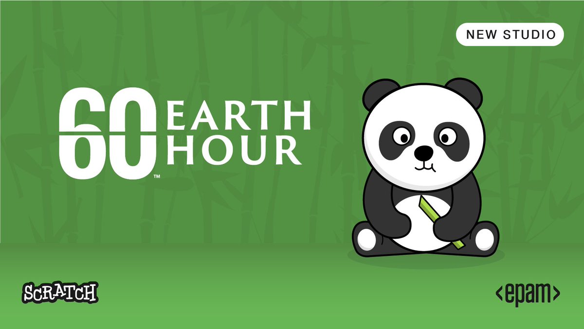 scratch's tweet image. Exciting news! @scratch and @WWF are partnering to celebrate the #BiggestHourForEarth. Starting today, you can play in the @earthhour studio on Scratch and share how each of us has the power to make a positive impact on our planet. scratch.mit.edu/studios/330584…