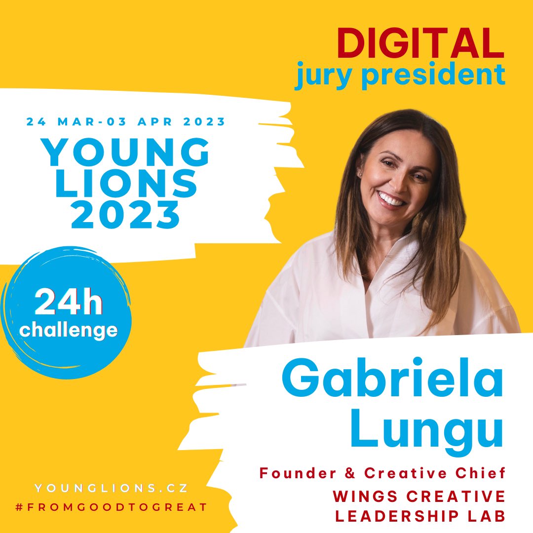 Honoured to be the #jury president for the #YoungLions 2023 competition, this time the #Digital category - younglions.cz
#younglionscz
#fromgoodtogreat 
<a href="/Cannes_Lions/">LIONS | The Home of Creativity</a> <a href="/WingsCLL/">WINGS</a>