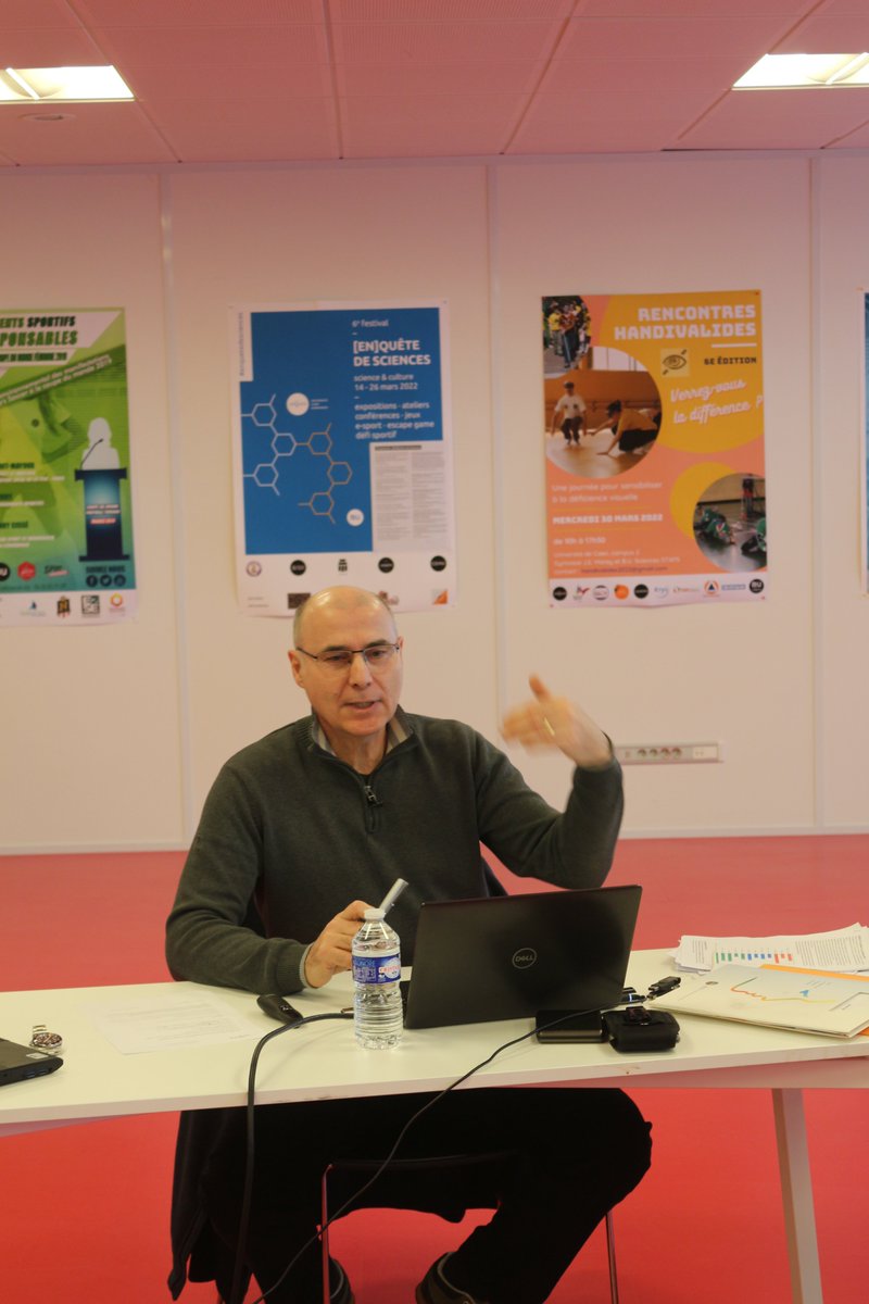 🔥Aujourd’hui, nous avons accueilli deux conférences #STAPS 
-Avec les L3 MDS : @PVMarchand , directeur d'Attitude Manche
- Avec les L3 ES : Thierry Bouchart, Directeur fondateur PREVIDEV Conseil
#STAPS #managementdusport #entrainementsportif #Caen