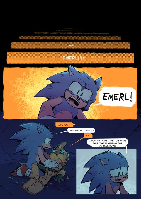 I draw sonic scruncly on X: short sonamy comic #SonAmy