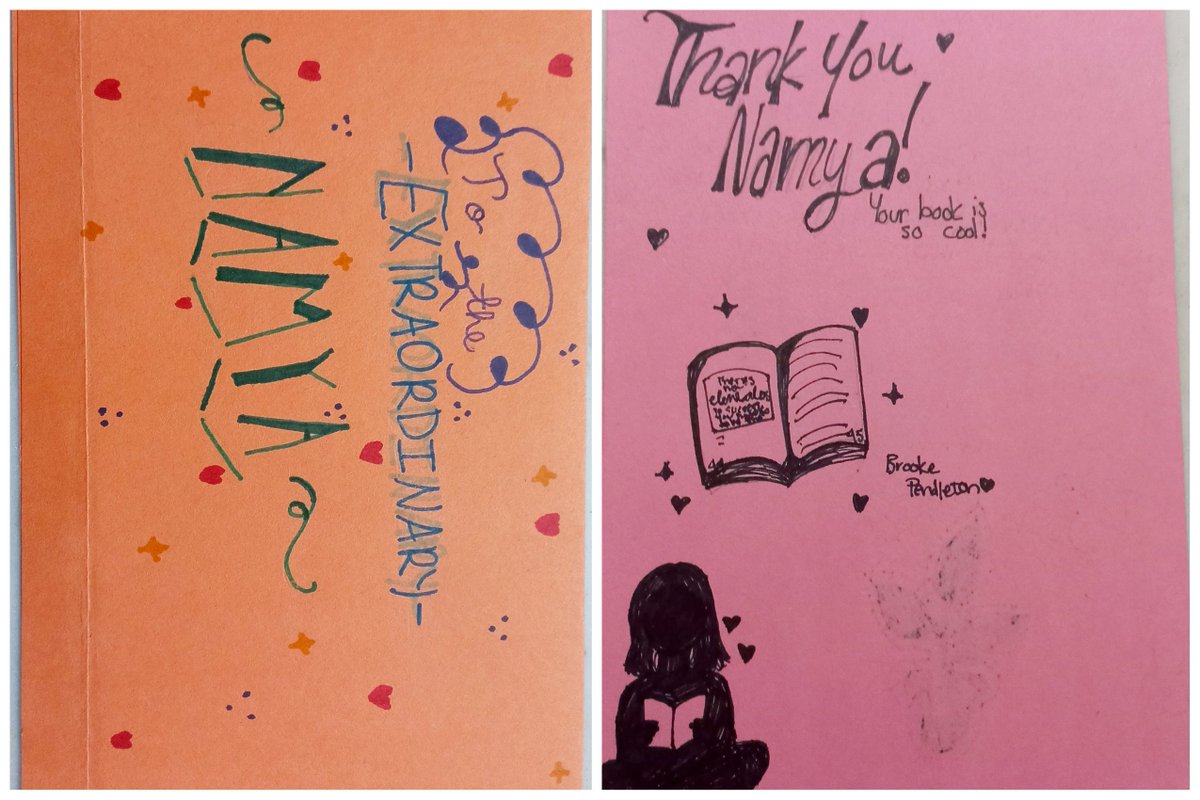 WonderNamya's tweet image. These cards from @HeatherTechEdu student&apos;s made my day today✨!!
They sent me after the  #EachOneTeachTen book launch 
 🫶  @mbfxc  🌀🌀🌀

@XFactorEdu @MatthewXJoseph  #XfactorEDU