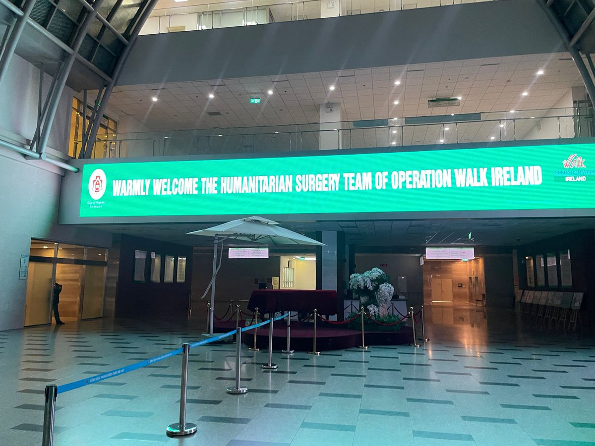Our Team arrived in Hanoi over the past few days and have just completed their first day operating 🍀 #operationwalkireland #jointreplacements