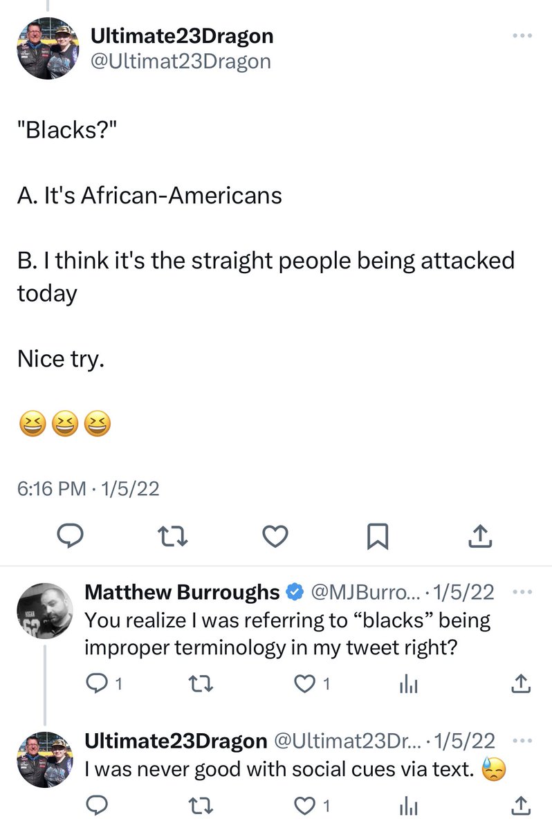 tehbendotcom's tweet photo. @Ultimat23Dragon Your comments and replies on other issues well after @mjburroughs stopped talking about Matt D would prove that this is a lie. https://t.co/q3YnW6gb7B