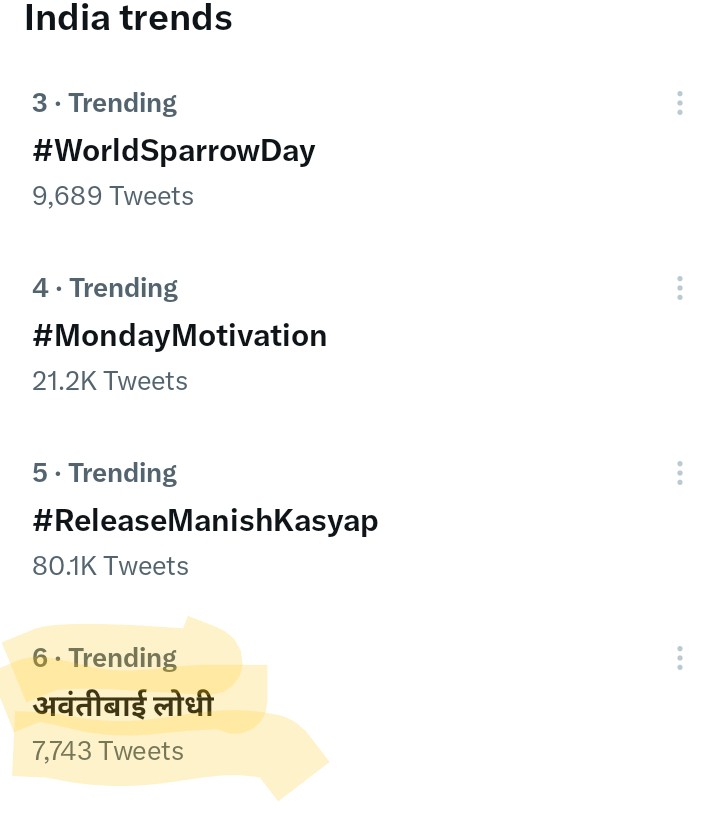 महारानी वीरांगना अवंतीबाई लोधी जी के बलिदान दिवस पर विनम्र श्रद्धांजलि 🙏
#ट्रेडिंग 6 पोजिशन
