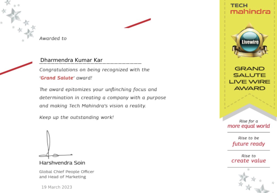 DK_Rise4Green's tweet photo. Thank You @Harsh_Soin. Thank You @riazwrites. Thanks @tech_mahindra. Thanks @C_P_Gurnani Sir. It’s the alternate #ClimateDelivery that connects me with you all. Shall promise to #RiseWithTechM everyday. My Gratitude for #GrandSalute @vrindapisharody @_chetankapoor @CGMSBIBhu https://t.co/sMK0I19xfe