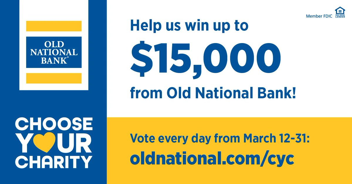 Help Birdies for Charity win $5,000 from Old National Bank! You can vote once per day.

VOTE HERE: m.cmpgn.page/DGJSVz - search for Quad Cities Golf Classic Charitable Foundation