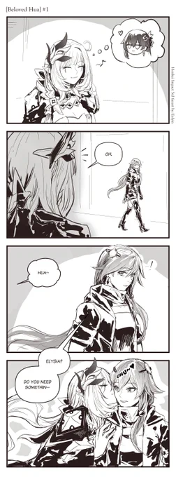 [Beloved Hua]
Elysia just loves her comrades so much. Or too much-(?)
--

Finally swung my pen to draw this old idea into a comic!! (゜∀゜) 