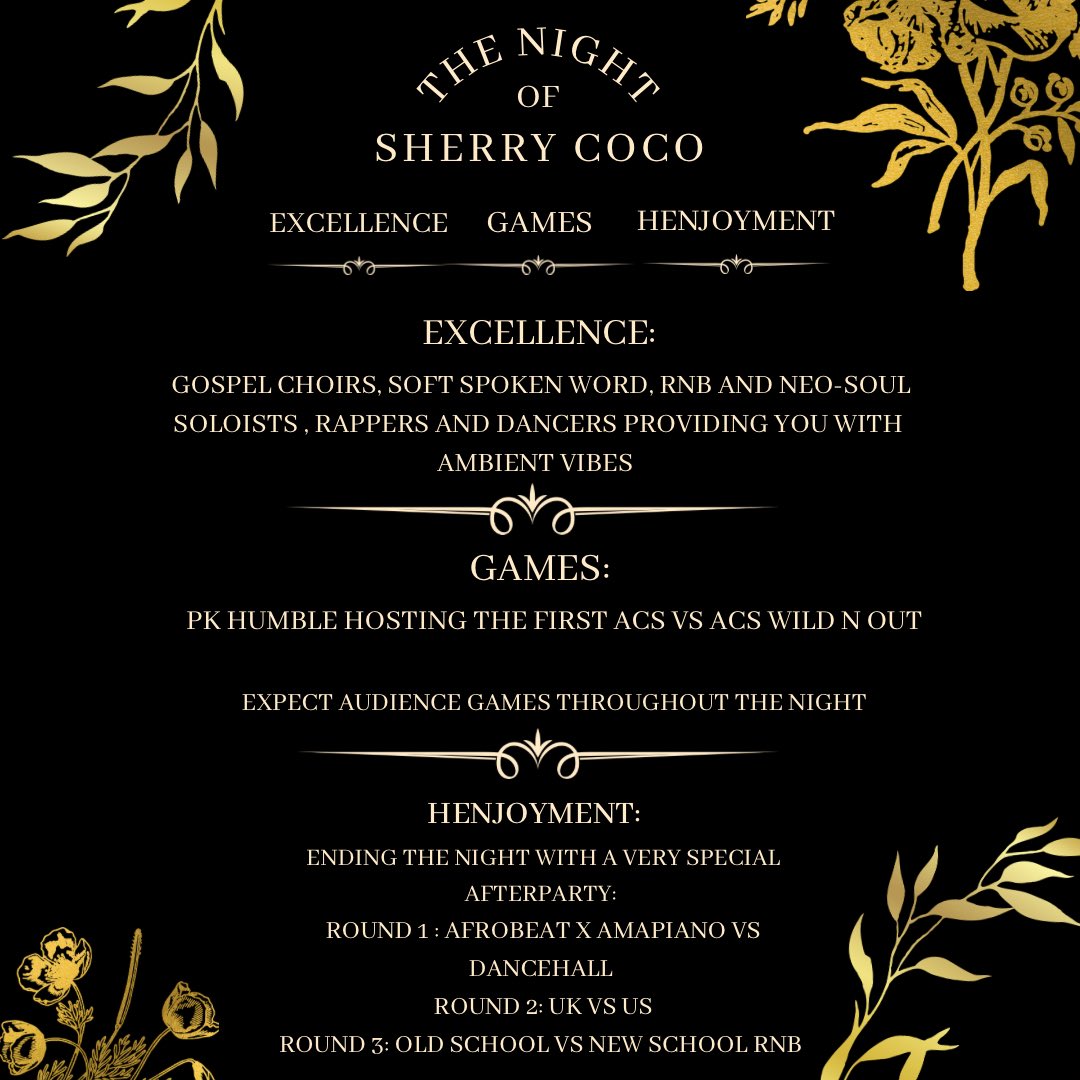 Queen Mary’s ACS and Barts ACS are proud to present our event: Sherry Coco 💃🕺

 🗓: Tuesday 28th March

Location: Proud Embankment

It will be hosted by the one and only <a href="/_pkhumble/">PK HUMBLE</a> 

Tickets are available through the link below:
eventbrite.com/e/charisma-she…

Open to all ACS’s - 🔞