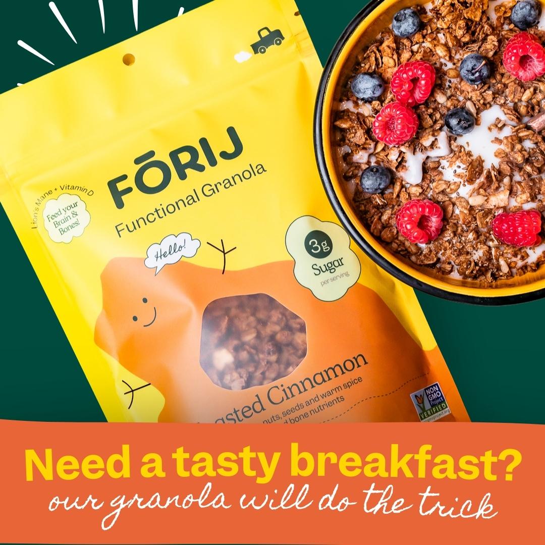 Need a tasty breakfast or energizing snack on the go?  A bag of our granola will do the trick

#granola #HealthyGranola #MealReplacementBar #EnergyBar #HealthySnack #BreakfastFood