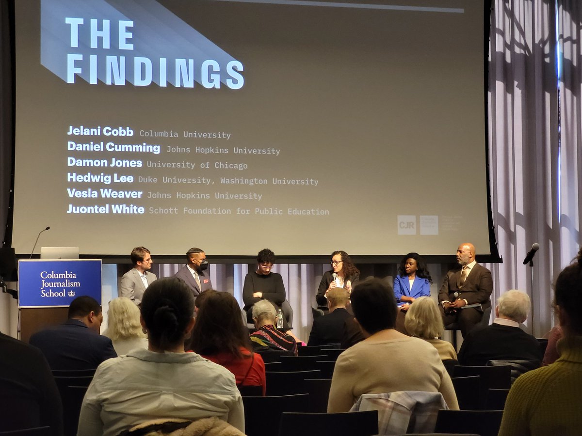 columbiajourn's tweet photo. @CJR presents "Uncovering Inequality", feat. Dean Jelani Cobb, @columbiajourn, Daniel Cumming, @JohnsHopkins, Damon Jones, @UChicago, @hedwig_lee, @DukeU, @VeslaWeaver, @JohnsHopkins, &amp; Juontel White,  @SchottFound https://t.co/6VG9eo86eQ