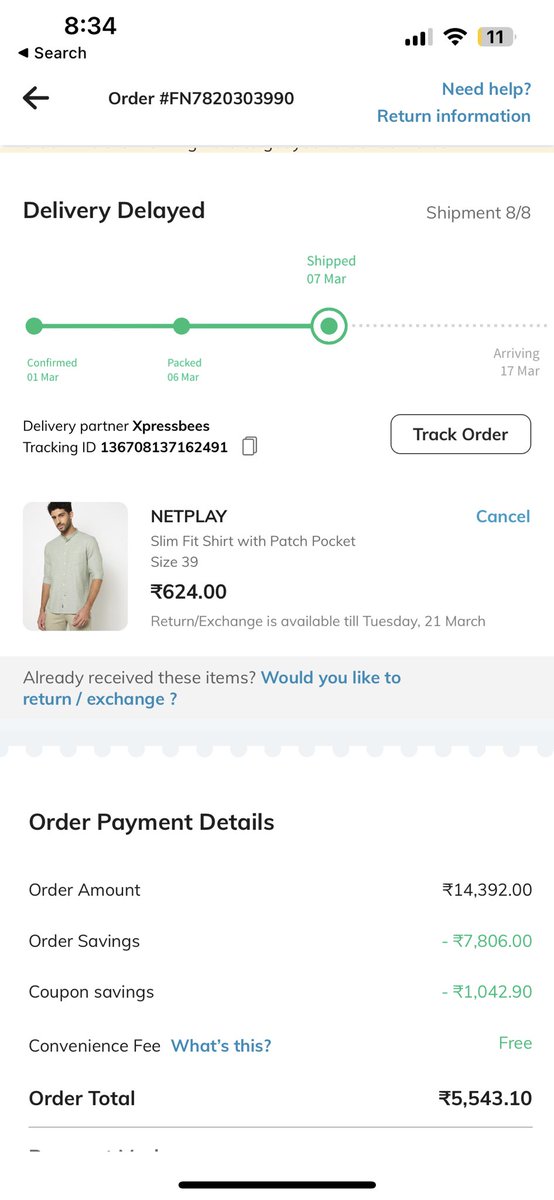 joanjeeva's tweet image. @AJIOLife i have ordered 20 days back . Part of my order still not received. Added complaint in ajio app . Still no response. Adding screenshots of order and and compaint Id for reference 
#ajiofails