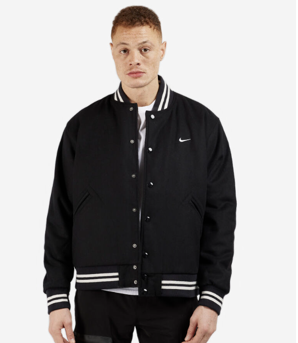 Nike Baseball Varsity Jacket Black/Black/White