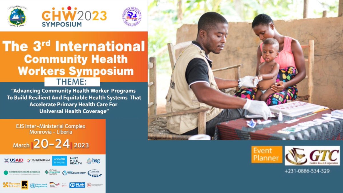 chw2023liberia's tweet photo. Global leaders are convening in Liberia to re-commit to an investment in #chws - they will be pivotal to achieving our global goals #SDG2030 https://t.co/0t5lK83tW2