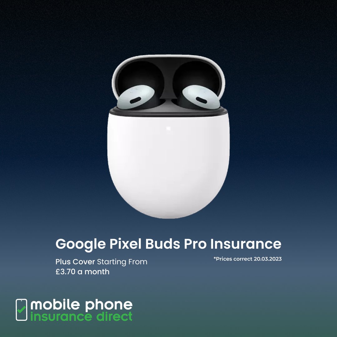 MPID_UK's tweet photo. Head to Mobile Phone Insurance Direct to protect your Google Pixel Buds Pro from accidental damage and theft for only £3.70* a month. Get your quote today, link in bio.

#googlepixel #headphones #earphones #tech https://t.co/vN50yV0mXw