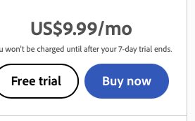 atnomos's tweet photo. I wonder why Adobe uses the term “Buy Now” instead of “Rent Now” on their CTAs that clearly say “$19.99/mo” — you aren’t really “Buy”ing anything…you are merely “Rent”ing the software. #IknowtheAnswer https://t.co/w5ONC5QFTw