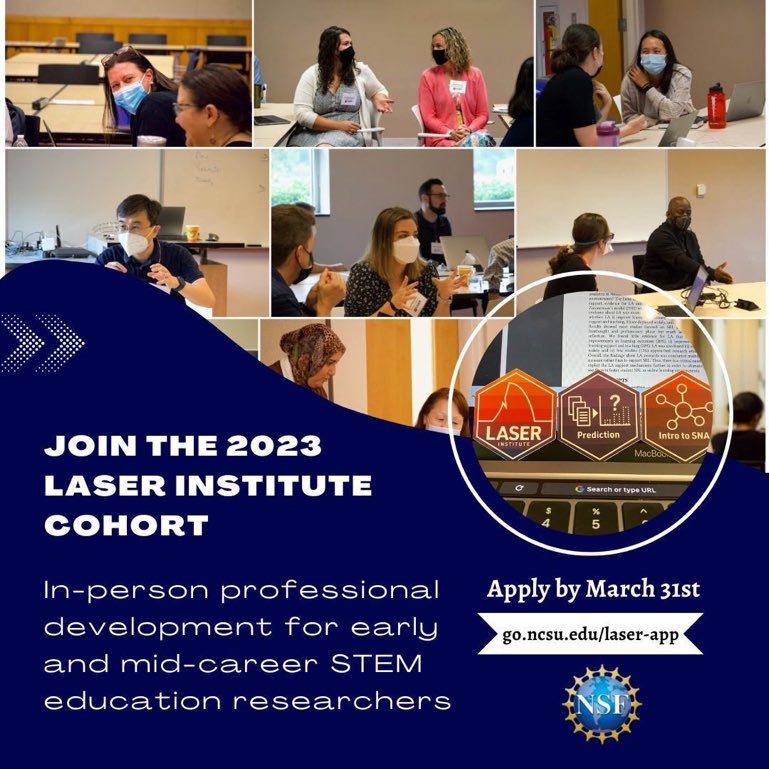 Rachel Wong 敏 (@rrachelwonggg) on Twitter photo Check out this awesome professional development by <a href="/LASER_Institute/">Learning Analytics in STEM Ed Research Institute</a>! I attended it last summer (👀 me in the top right photo) and it was a blast! I learned lots and got to interact with outstanding scholars. Apply here: fi.ncsu.edu/projects/laser… Check out this awesome professional development by <a href="/LASER_Institute/">Learning Analytics in STEM Ed Research Institute</a>! I attended it last summer (👀 me in the top right photo) and it was a blast! I learned lots and got to interact with outstanding scholars. Apply here: fi.ncsu.edu/projects/laser…