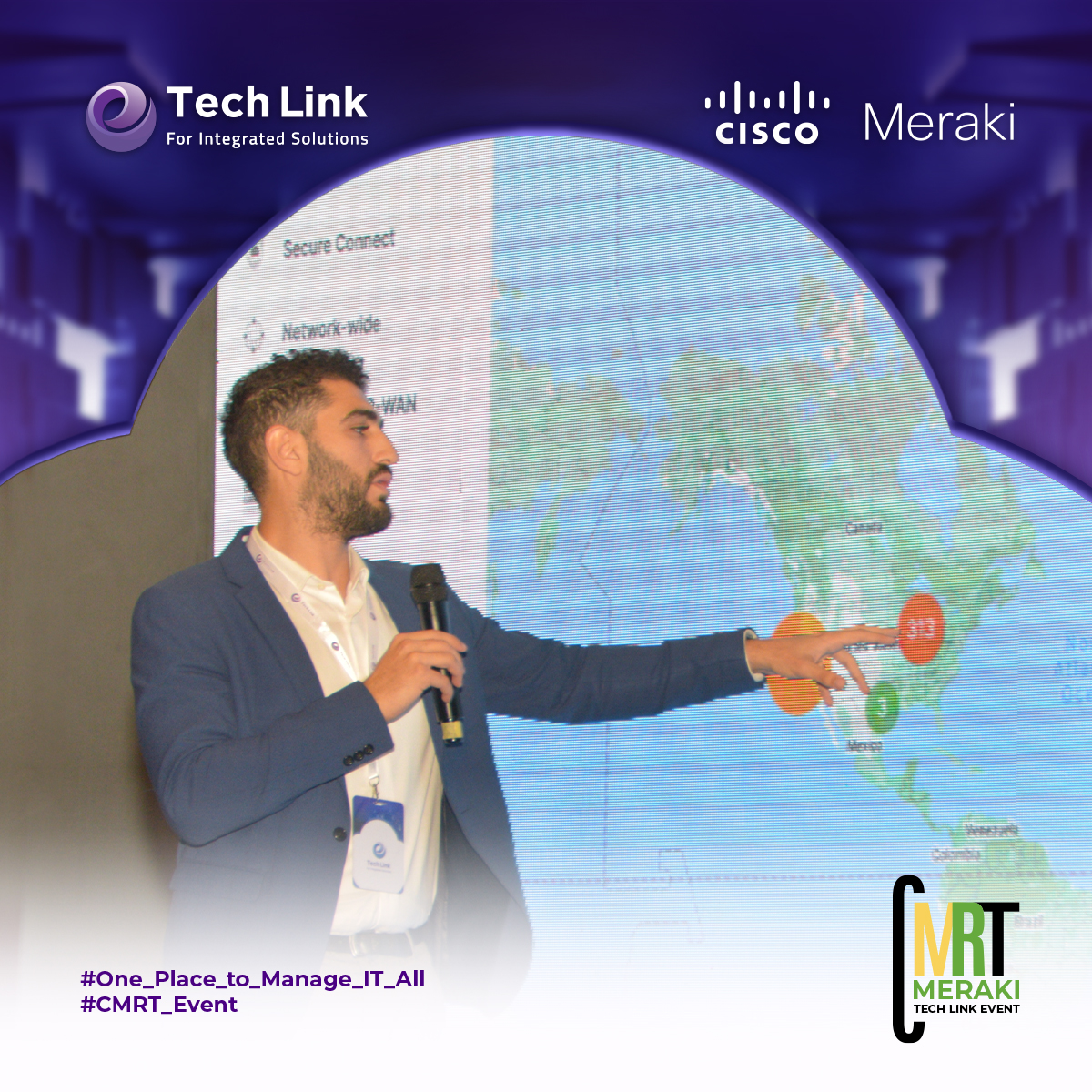 TechLink14's tweet image. We were pleased to learn about Meraki dashboard  from Eng. Mohamed El-Alfy - Meraki Technical Solutions Specialist.
Thanks for this enriched session.

Follow us to know more about our Meraki event.
lnkd.in/dS6RzCVs

#TechLink #Cisco #Meraki #CiscoMeraki #CiscoPartner