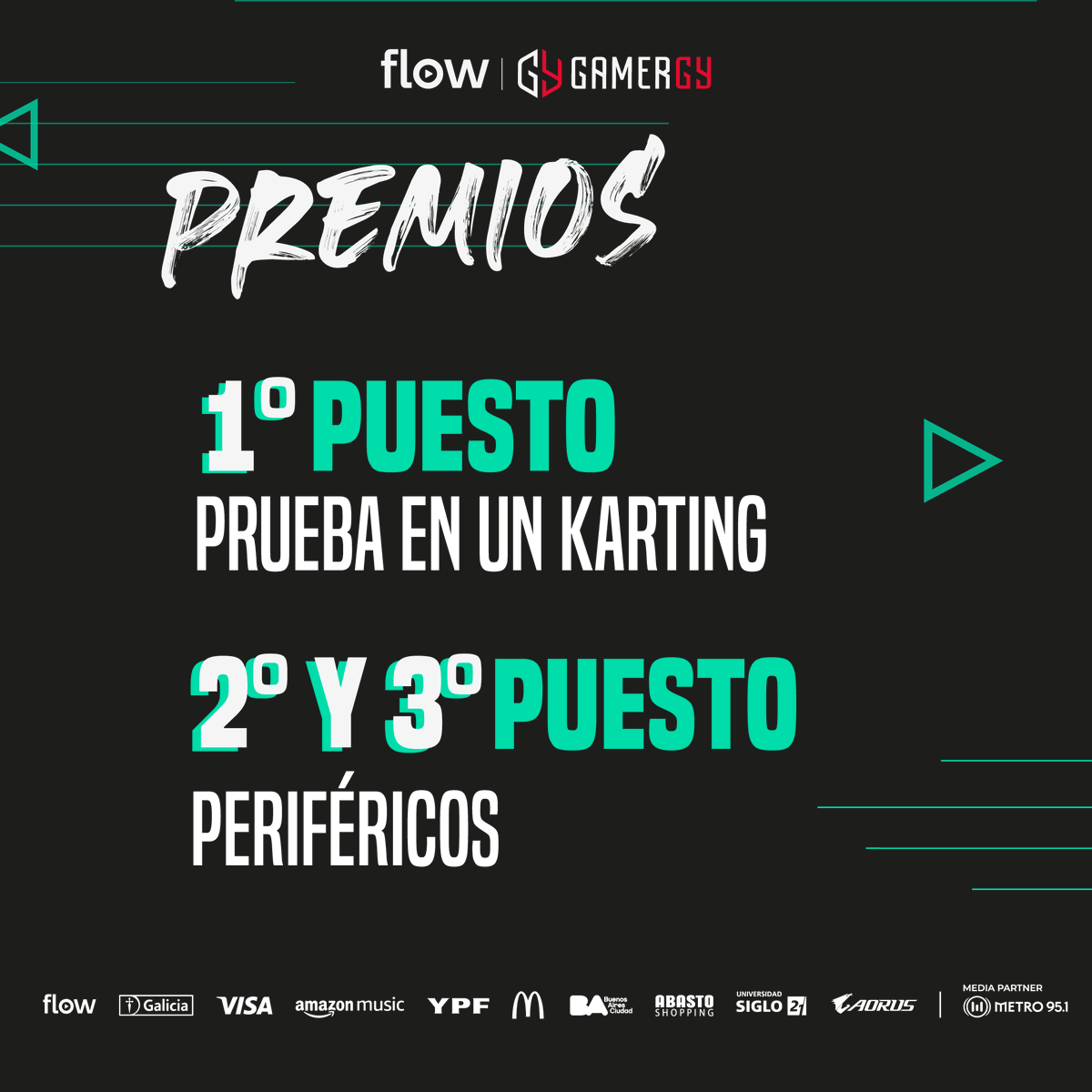 🏎️ ¡MÁXIMA VELOCIDAD EN FLOW GAMERGY 2023! 🛞
Anotate y vení a correr a la Gran Final el domingo 9 de abril.

¡Los 10 mejores se enfrentarán para coronarse campeones y 6⃣ saldrán del Hot Lap Online!

📆 Inscripciones YA DISPONIBLES discord.gg/f2nhyNFHv7

#VivíFlowGAMERGY