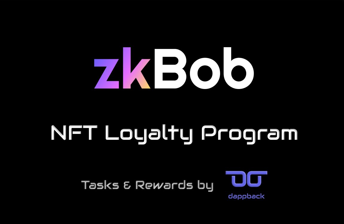 🚀 We've joined forces with <a href="/DappBackHQ/">DappBackHQ</a> to launch our NFT Loyalty Program!

💎 Level up your web3 reputation and get cool #NFT rewards.

🎟 Level 1 reward is our mascot "Yellow". Stay tuned for more levels &amp; surprises!

✅ Task away at dappback.com/zkbob