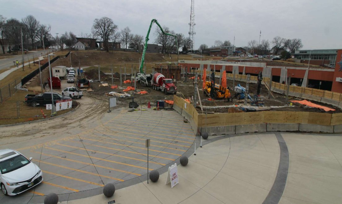 ConcreteStrateg's tweet photo. CS poured the elevated deck on our Merriam Library project! We started with foundations with a slab on grade pour. Special thank you to Titan Built, Johnson County, &amp; our partners, Dun-Par Engineered Form, Geiger Ready Mix Company, Logan Contractors, &amp; CPI. #moretothepour https://t.co/BHacPTVioG