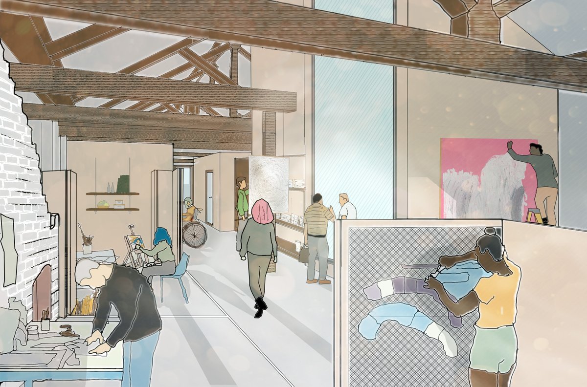We're getting excited about Saturday's community consultation at Eagle House and 12 Claremont! Current plans for 12 Claremont include working with @ProjectArtWorks and architects @Purcelluk to develop 12 Claremont into a thriving creative hub accessible to all.