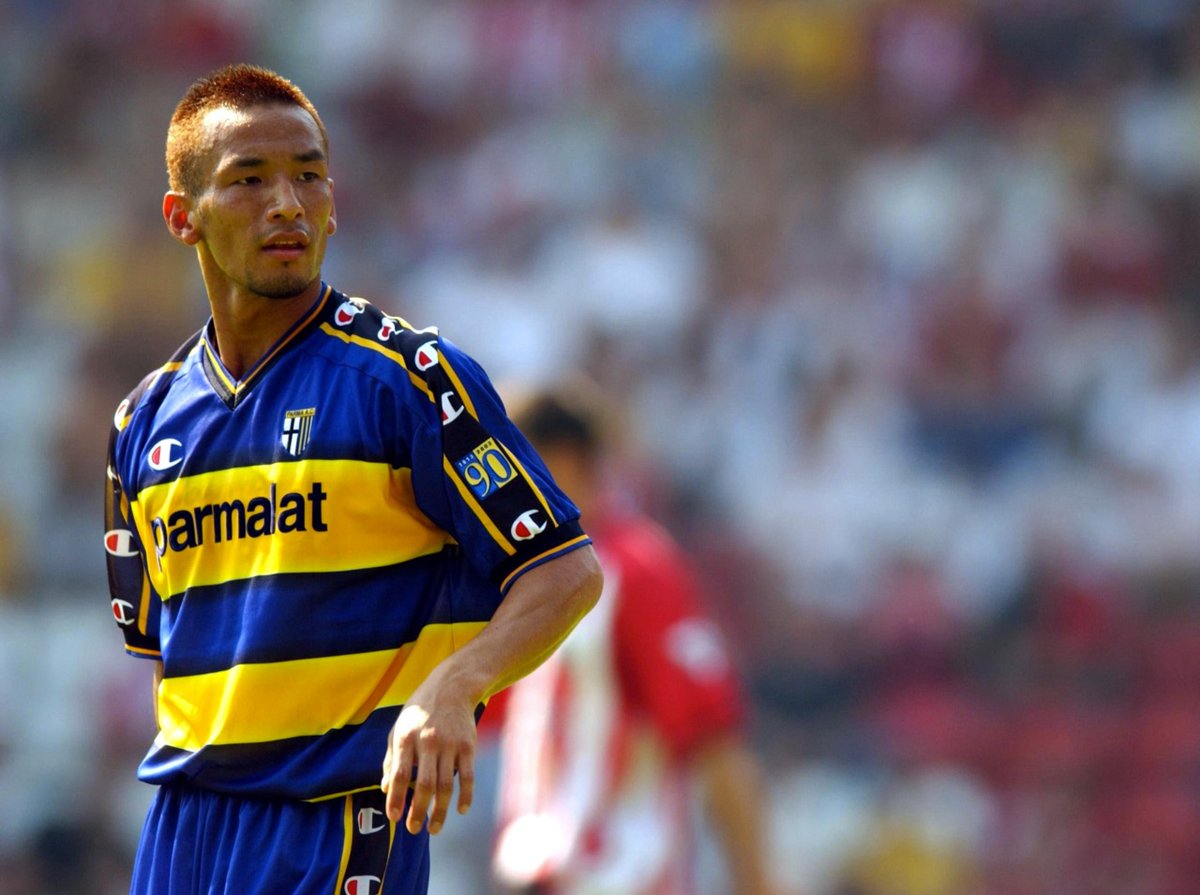 PARMA A.C【10 Hidetoshi Nakata】Santal XL Parma AC 2001-02 Home shirt XL #10 Hidetoshi Nakata
