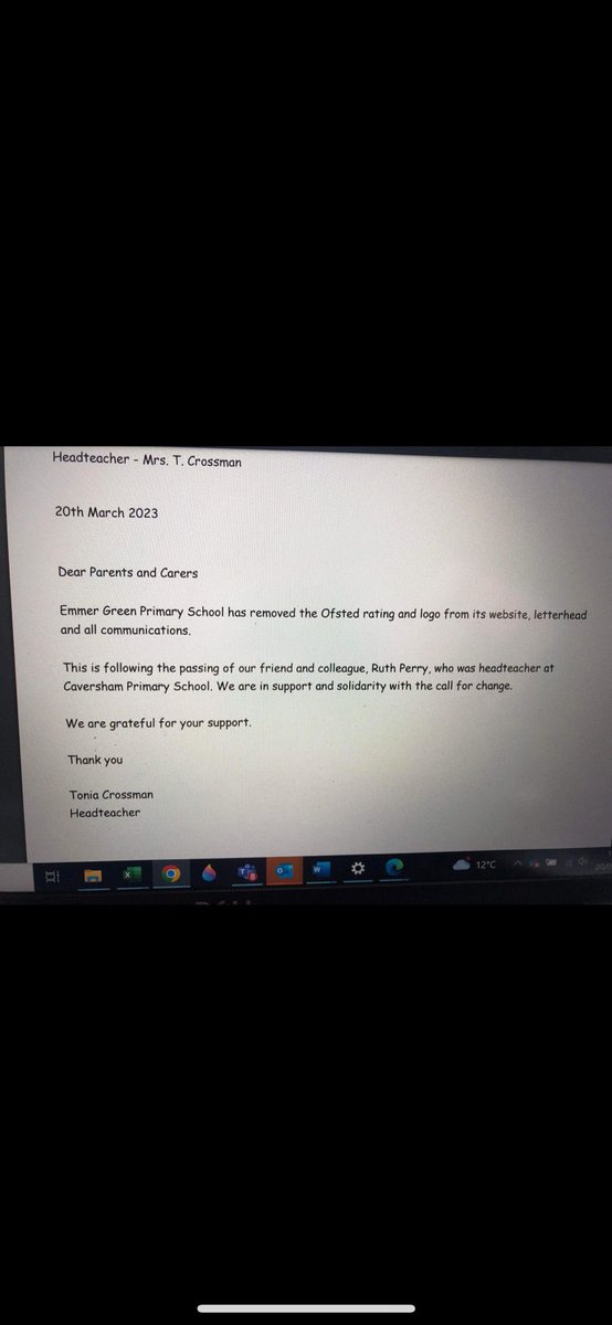 morecakeandgin's tweet image. Following the heartbreaking death of Ruth Perry, this from a local school 💪 #forruth #shineon #burnbrighter