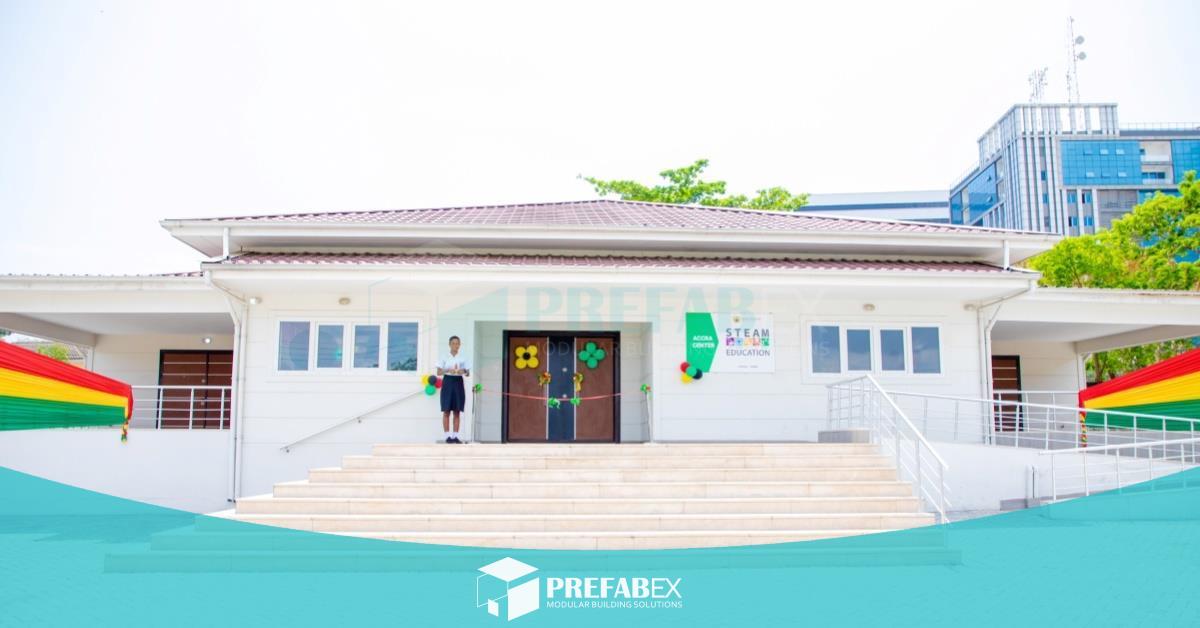 PrefabexLtd's tweet photo. Accra School Primary needed a permanent solution that students could settle into quickly, with disruption kept to a minimum. Due to our reputation for our prefabricated steel education buildings and speed of delivery, we were appointed to choose the right solution.
#school https://t.co/ck3EHeBFNp