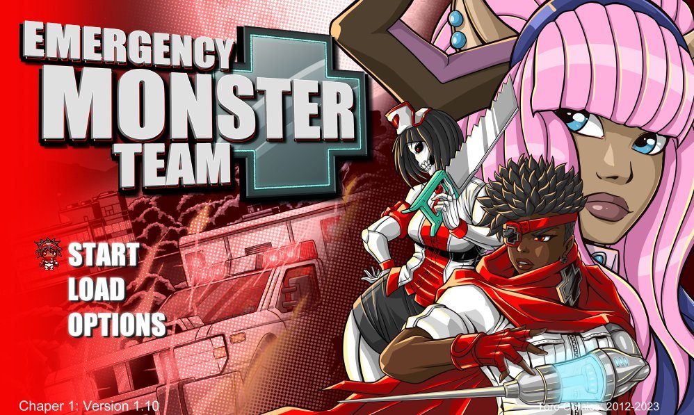 EMonsterTeam's tweet photo. Now that the new splash page art is all set and done, I had to make a few adjustments so the rest of the UI looked good. 
It's actually 4 images to make this screen. 
You have to program the images to move in place.
#gamedev #indiegamedev #monstergirlmonday #GraphicDesign #artist https://t.co/KyPh0hcJQn