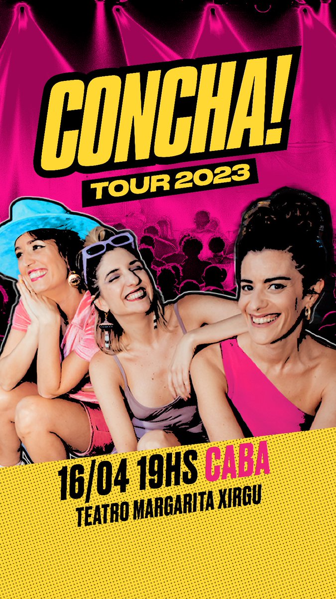 ladaliaa's tweet photo. VOLVIMOS 💅🏻 @conchapodcast
En Abril estamos en vivo en @Xirgu_Untref dándolo todo.
¡Arrancamos el #conchatour en BA!
ENTRADAS 👉🏻 https://t.co/jNxoJQd9kq
Este año presentamos en Mardel, Córoba, Montevideo y Rosario. NOSVIMOOOO 🍀 https://t.co/z7BmBMEPRg