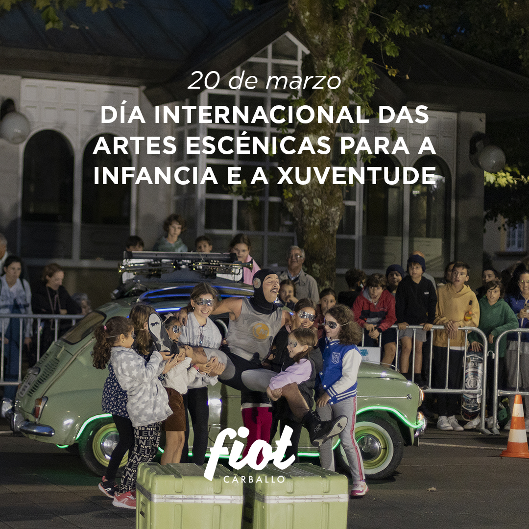 FiotCarballo's tweet photo. Hoxe, 20 de marzo, é o Día Internacional das Artes Escénicas para a Infancia e a Xuventude. 🎭
No #FIOT sempre temos programación para nen@s e adolescentes porque cremos que é preciso transmitirlles desde ben pequenos o amor polo #teatro. https://t.co/Zj5TPkOSgR