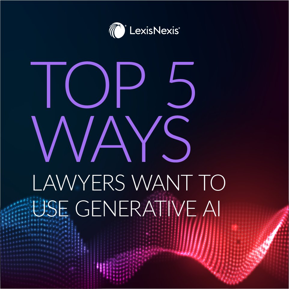 What are the top 5 ways lawyers want to use #AI tools? Our new survey of lawyers and law students gives insight into just how everyone is hoping #LegalAI will change the practice and the study of law. Get the results: lexisnexis.com/en-us/about-us…