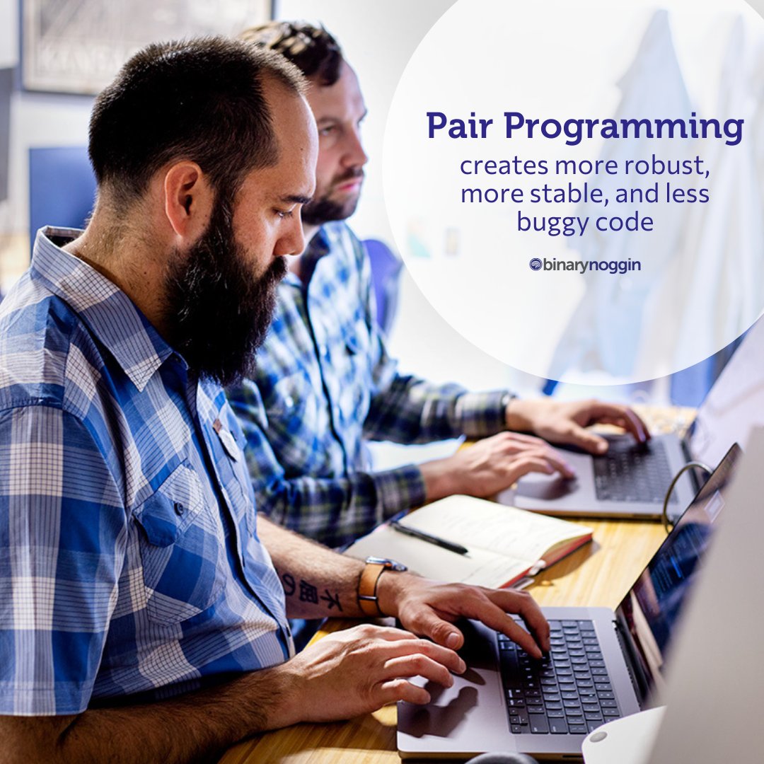 BinaryNoggin's tweet image. Successful outcomes are firmly rooted and vetted by people with a variety of expertise and experience. This is why we approach projects through pair programming. ow.ly/GXMN50NmLs0

#pairprogramming #businessgrowth #customsoftware